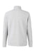 North End NE725 Mens Spirit Textured 1/4 Zip Sweatshirt Heather Platinum Grey Flat Back