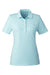 Vineyard Vines G001320 Womens Fanshell Short Sleeve Polo Shirt Crystal Blue Flat Front