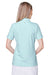 Vineyard Vines G001320 Womens Fanshell Short Sleeve Polo Shirt Crystal Blue Model Back