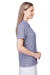 Vineyard Vines G001320 Womens Fanshell Short Sleeve Polo Shirt Deep Bay Blue/White Cap Model Side