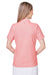 Vineyard Vines G001320 Womens Fanshell Short Sleeve Polo Shirt White Cap/Fiery Coral Model Back