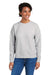 Vineyard Vines K002794 Womens Garment Dyed Crewneck Sweatshirt Heather Grey Model Front