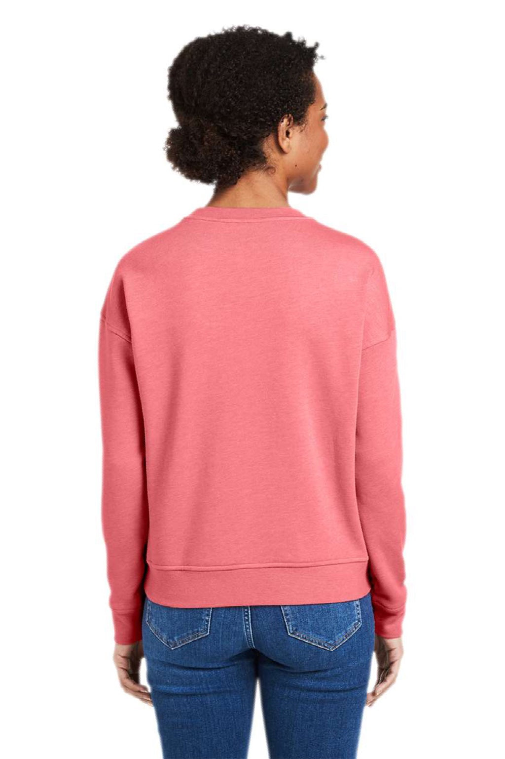 Vineyard Vines K002794 Womens Garment Dyed Crewneck Sweatshirt Jetty Red Model Back