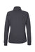 North End NE200W Womens Rhythm Waffle Sweatshirt w/ Pouch Pocket Carbon Grey Flat Back