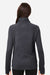 North End NE200W Womens Rhythm Waffle Sweatshirt w/ Pouch Pocket Carbon Grey Model Back
