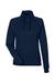 North End NE200W Womens Rhythm Waffle Sweatshirt w/ Pouch Pocket Classic Navy Blue Flat Front