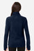 North End NE200W Womens Rhythm Waffle Sweatshirt w/ Pouch Pocket Classic Navy Blue Model Back