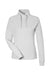 North End NE200W Womens Rhythm Waffle Sweatshirt w/ Pouch Pocket Platinum Grey Flat Front