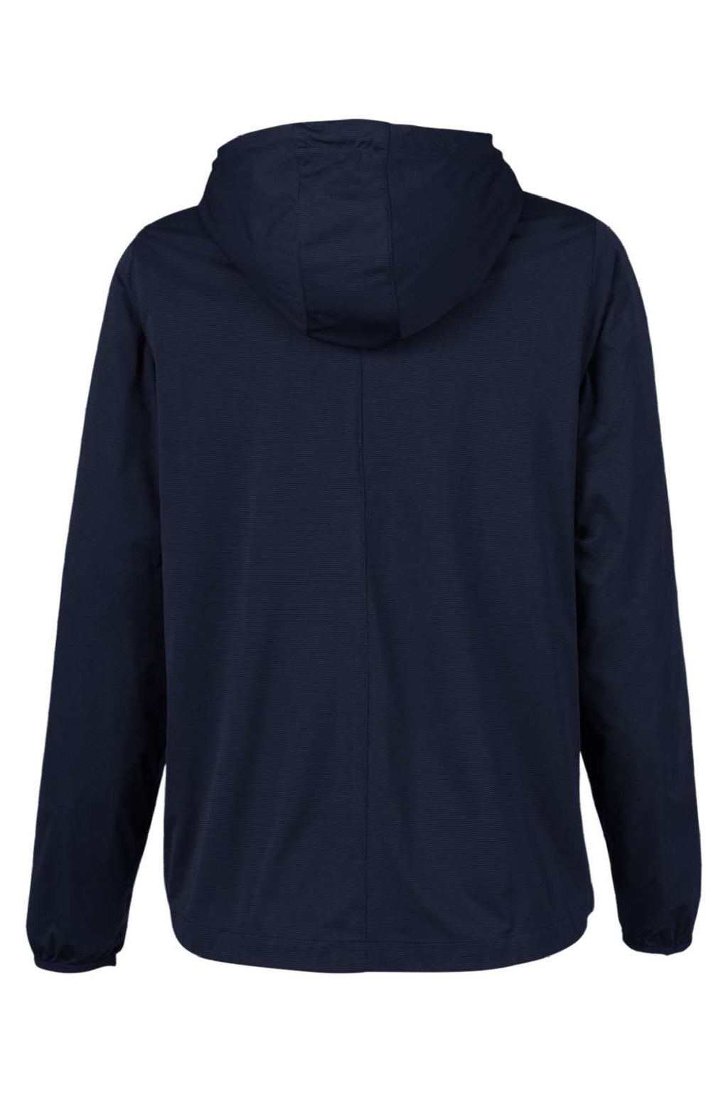 North End NE75W Womens Network Lightweight Full Zip Hooded Jacket Heather Classic Navy Blue Flat Back