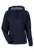 North End NE75W Womens Network Lightweight Full Zip Hooded Jacket Heather Classic Navy Blue Flat Front