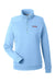 Vineyard Vines K002795 Womens Collegiate Shep 1/4 Zip Sweatshirt Jake Blue Flat Front