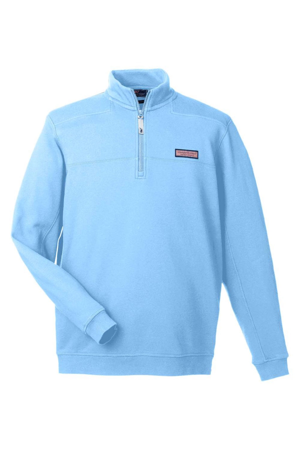 Vineyard Vines K002712 Mens Collegiate Shep 1/4 Zip Sweatshirt Jake Blue Flat Front