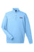 Vineyard Vines K002712 Mens Collegiate Shep 1/4 Zip Sweatshirt Jake Blue Flat Front