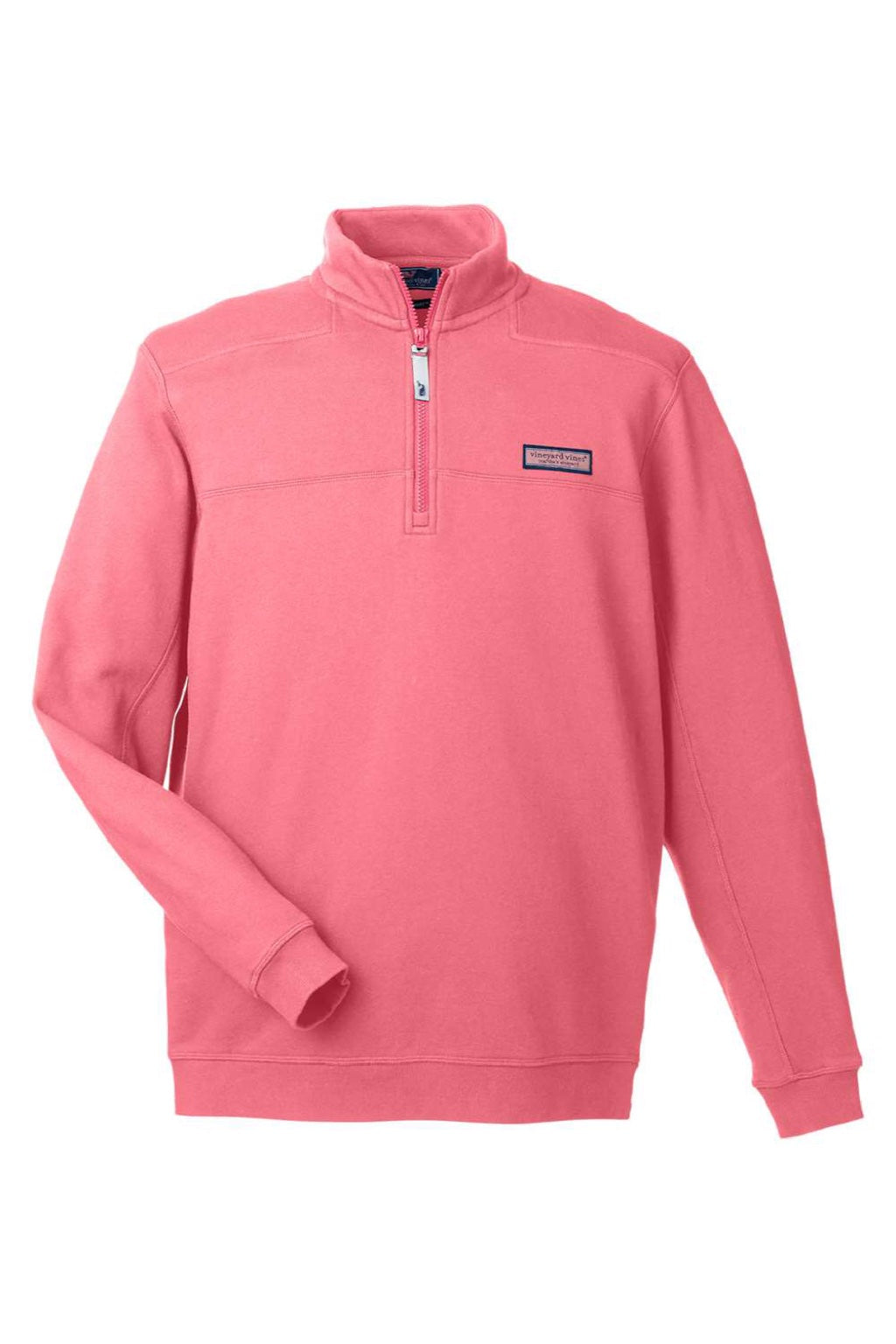 Vineyard Vines K002712 Mens Collegiate Shep 1/4 Zip Sweatshirt Jetty Red Flat Front