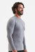 Onna NN270 Mens Unstoppable Fresh Long Sleeve Underscrub Base Layer Heather Grey Model Side