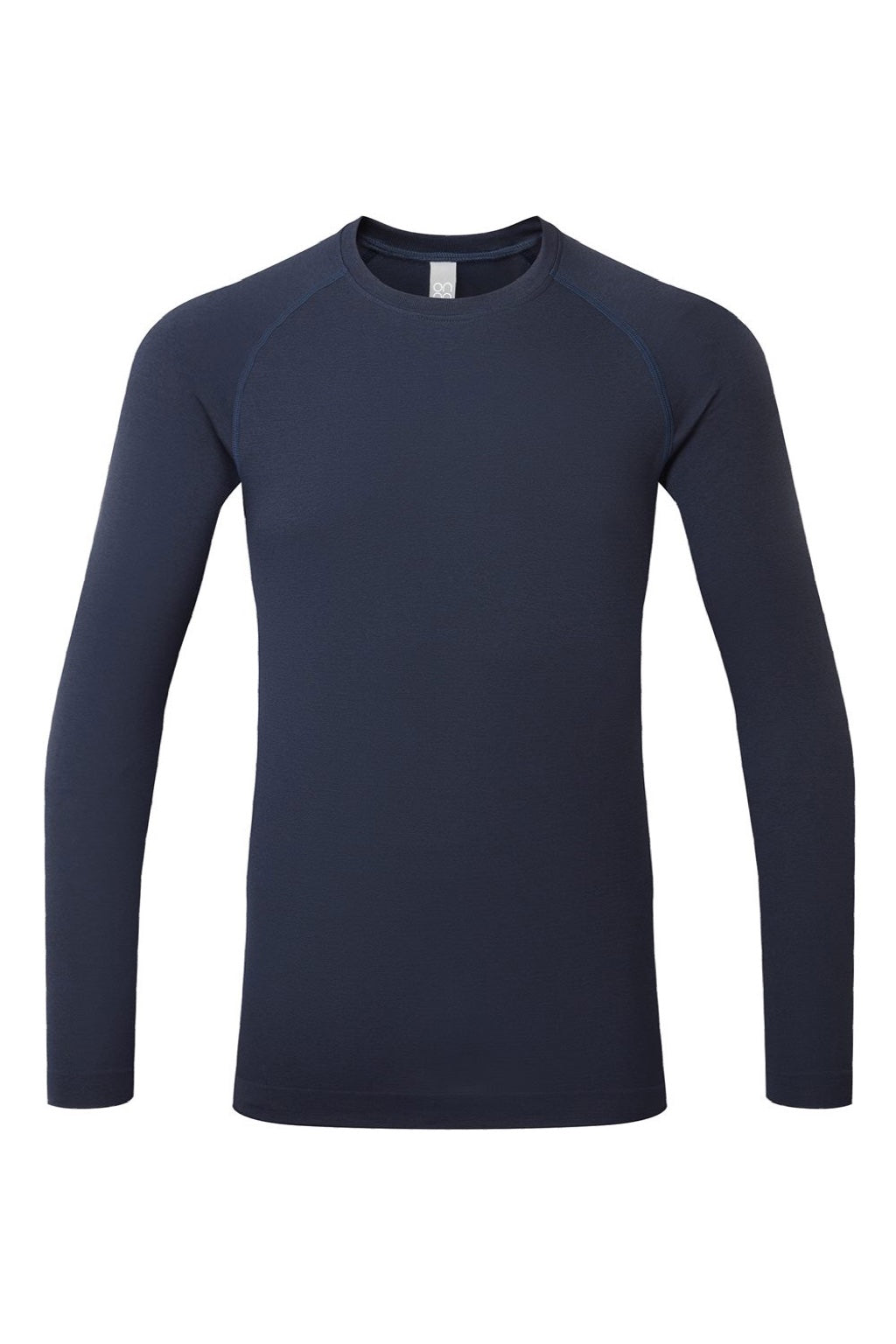 Onna NN270 Mens Unstoppable Fresh Long Sleeve Underscrub Base Layer Heather Navy Blue Flat Front