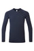 Onna NN270 Mens Unstoppable Fresh Long Sleeve Underscrub Base Layer Heather Navy Blue Flat Front