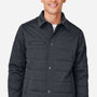 Harriton Mens Guardian Wind & Water Resistant  Full Zip Soft Shell Chore Coat - Dark Charcoal Grey - New