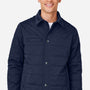 Harriton Mens Guardian Wind & Water Resistant  Full Zip Soft Shell Chore Coat - Dark Navy Blue - New