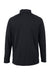 Harriton M208L Mens Charge Moisture Wicking Long Sleeve Polo Shirt Black Flat Back