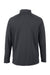 Harriton M208L Mens Charge Moisture Wicking Long Sleeve Polo Shirt Dark Charcoal Grey Flat Back