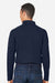 Harriton M208L Mens Charge Moisture Wicking Long Sleeve Polo Shirt Dark Navy Blue Model Back