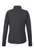 North End NE725W Womens Spirit Textured 1/4 Zip Sweatshirt w/ Pocket Heather Black Flat Back
