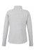 North End NE725W Womens Spirit Textured 1/4 Zip Sweatshirt w/ Pocket Heather Platinum Grey Flat Back