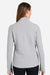 North End NE725W Womens Spirit Textured 1/4 Zip Sweatshirt w/ Pocket Heather Platinum Grey Model Back