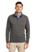 Vineyard Vines K004693 Mens Bluffs 1/4 Zip Sweatshirt Harbor Grey Model Front