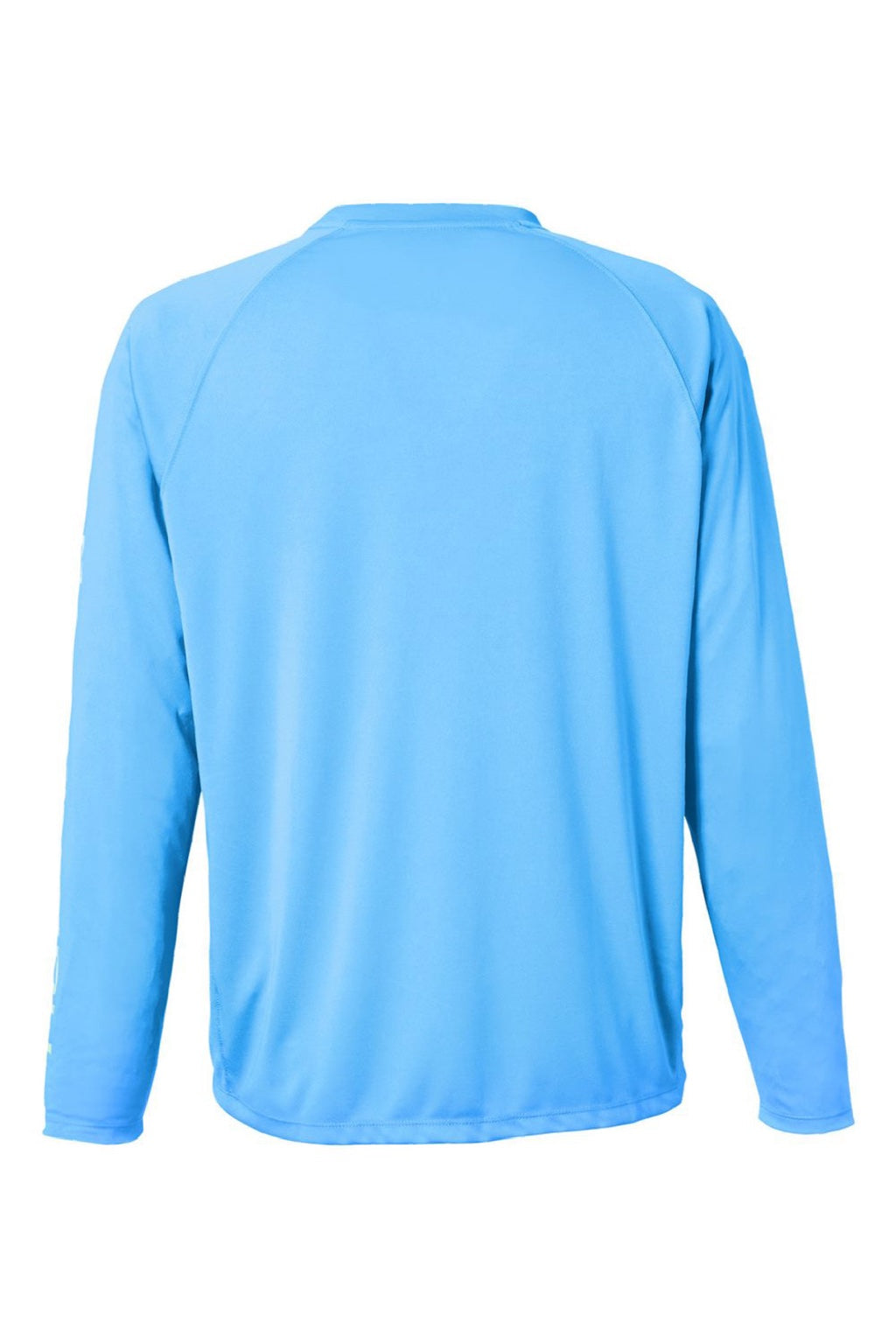 Huk H12L009 Mens LoPro Pursuit Long Sleeve Crewneck T-Shirt Marolina Blue Flat Back