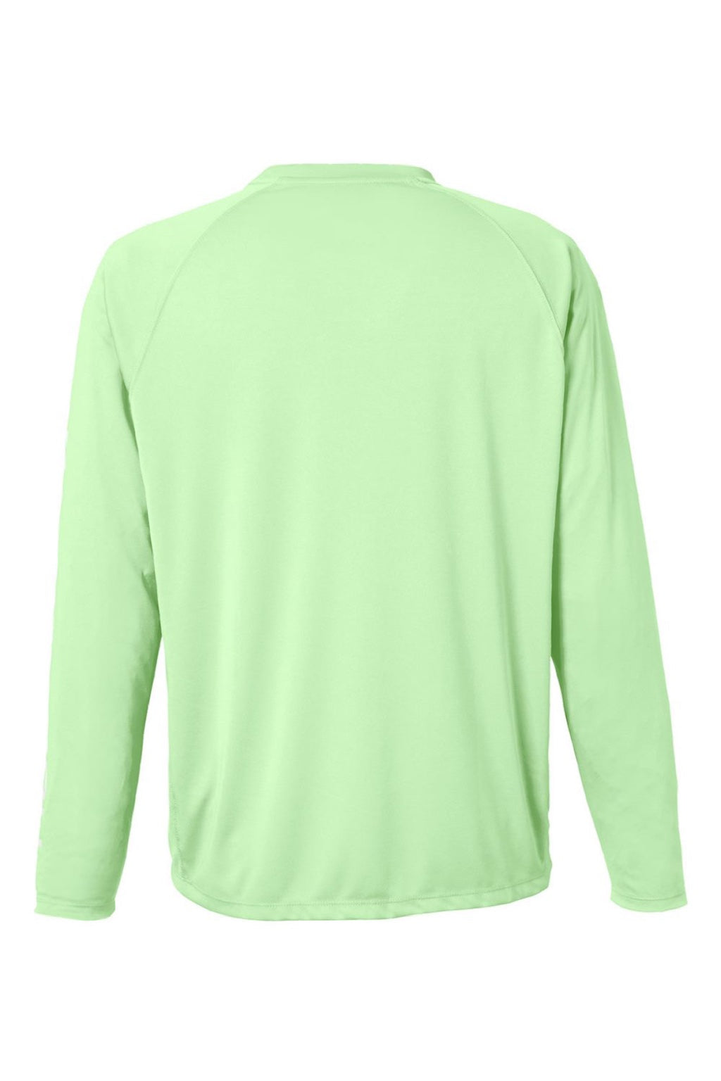 Huk H12L009 Mens LoPro Pursuit Long Sleeve Crewneck T-Shirt Patina Green Flat Back