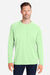 Huk H12L009 Mens LoPro Pursuit Long Sleeve Crewneck T-Shirt Patina Green Model Front