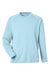 Huk H12L009 Mens LoPro Pursuit Long Sleeve Crewneck T-Shirt Plein Air Blue Flat Front
