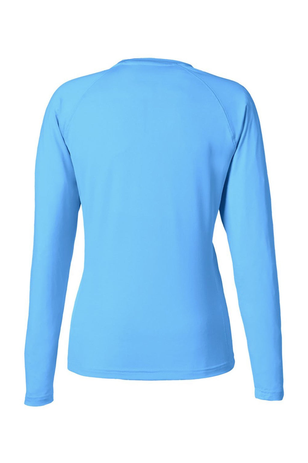 Huk H612L04 Womens LoPro Pursuit Moisture Wicking Long Sleeve Crewneck T-Shirt Marolina Blue Flat Back