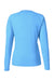 Huk H612L04 Womens LoPro Pursuit Moisture Wicking Long Sleeve Crewneck T-Shirt Marolina Blue Flat Back