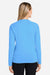 Huk H612L04 Womens LoPro Pursuit Moisture Wicking Long Sleeve Crewneck T-Shirt Marolina Blue Model Back