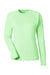 Huk H612L04 Womens LoPro Pursuit Long Sleeve Crewneck T-Shirt Patina Green Flat Front