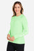 Huk H612L04 Womens LoPro Pursuit Long Sleeve Crewneck T-Shirt Patina Green Model Side