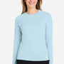 Huk Womens LoPro Pursuit Moisture Wicking Long Sleeve Crewneck T-Shirt - Plein Air Blue - NEW