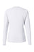 Huk H612L04 Womens LoPro Pursuit Long Sleeve Crewneck T-Shirt White Flat Back