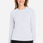 Huk Womens LoPro Pursuit Moisture Wicking Long Sleeve Crewneck T-Shirt - White - NEW