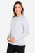 Huk H612L04 Womens LoPro Pursuit Long Sleeve Crewneck T-Shirt White Model Side