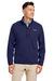 Vineyard Vines K004694 Mens Mountain Sweaterfleece 1/4 Zip Sweatshirt w/ Pocket Nautical Navy Blue Model Front