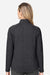 North End NE727W Womens Spirit Textured Full Zip Sweatshirt w/ Pockets Heather Black Model Back