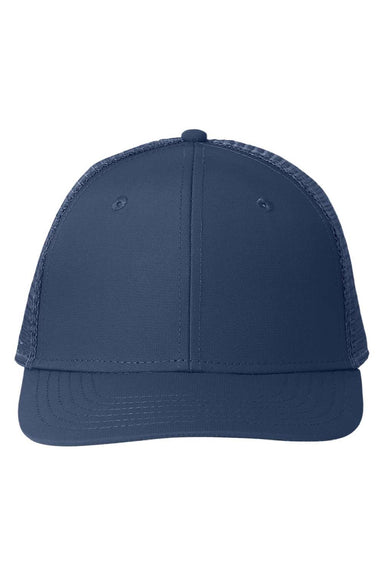 Vineyard Vines Hats F001779 Mens Performance Snapback Trucker Hat Vineyard Navy Blue/Grey Flat Front