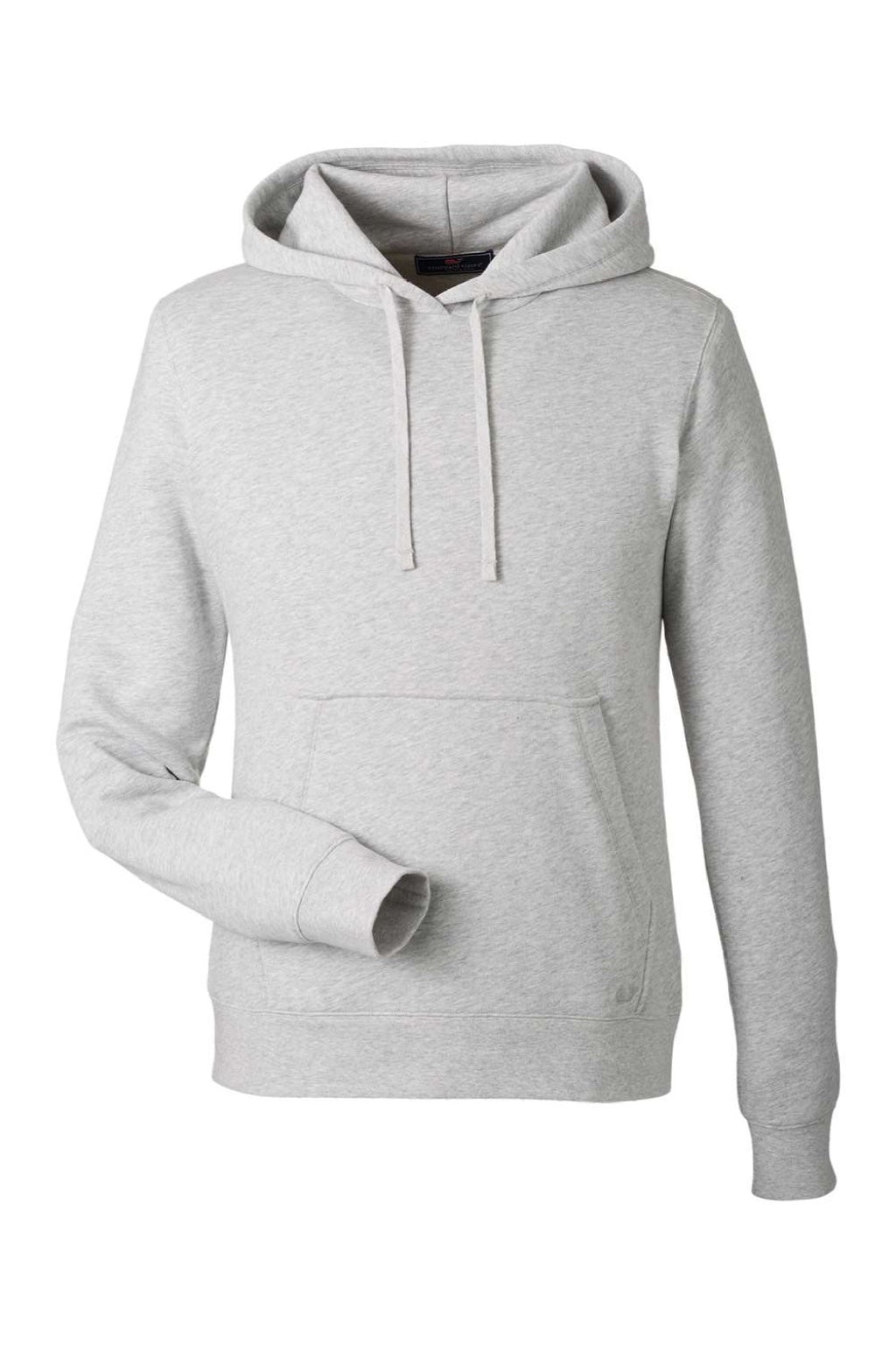 Vineyard Vines K002710 Mens Hooded Sweatshirt Hoodie w/ Pouch Pocket Heather Grey Flat Front