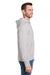Vineyard Vines K002710 Mens Hooded Sweatshirt Hoodie w/ Pouch Pocket Heather Grey Model Side