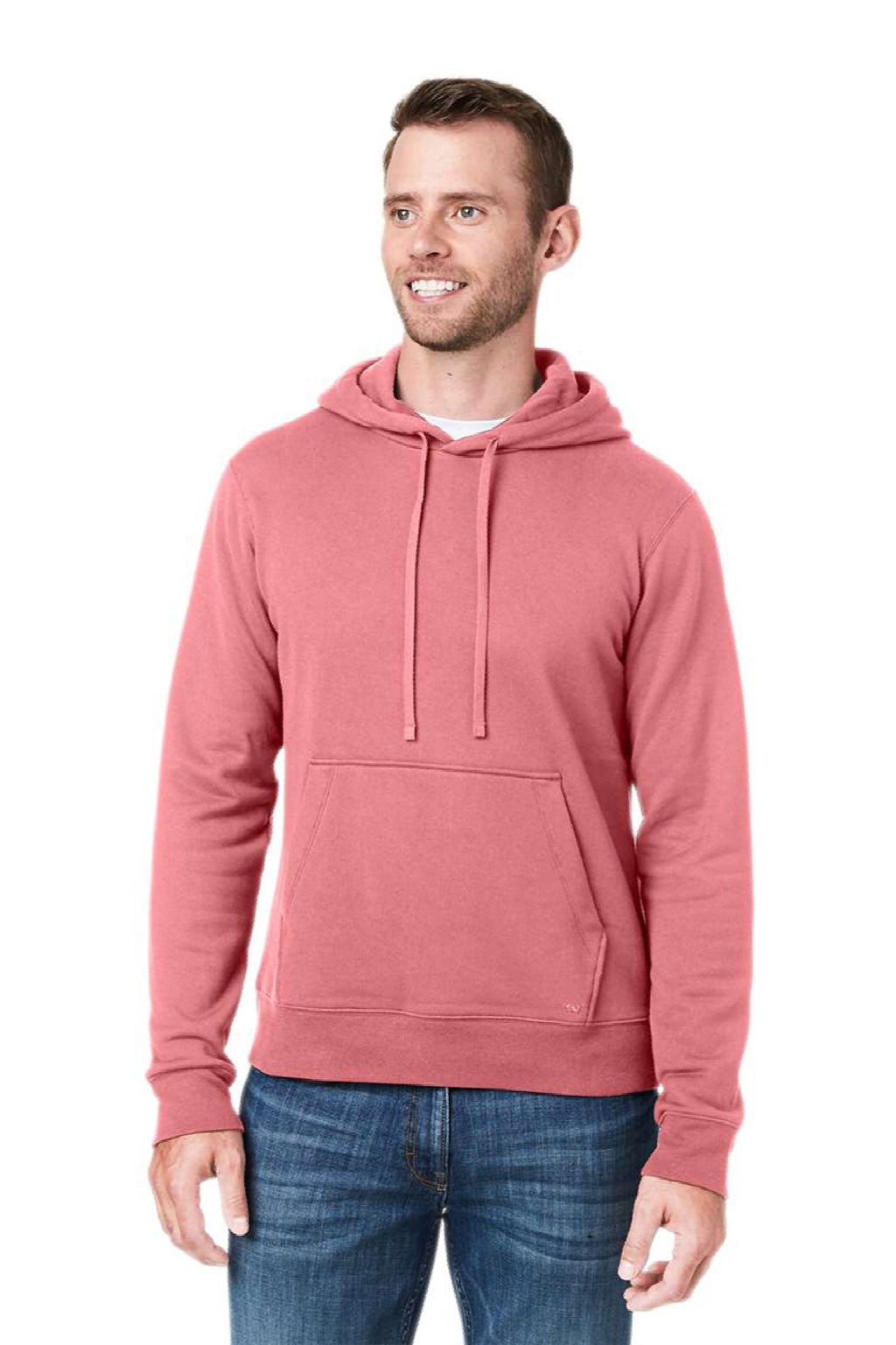 Vineyard Vines K002710 Mens Hooded Sweatshirt Hoodie w/ Pouch Pocket Jetty Red Model Front