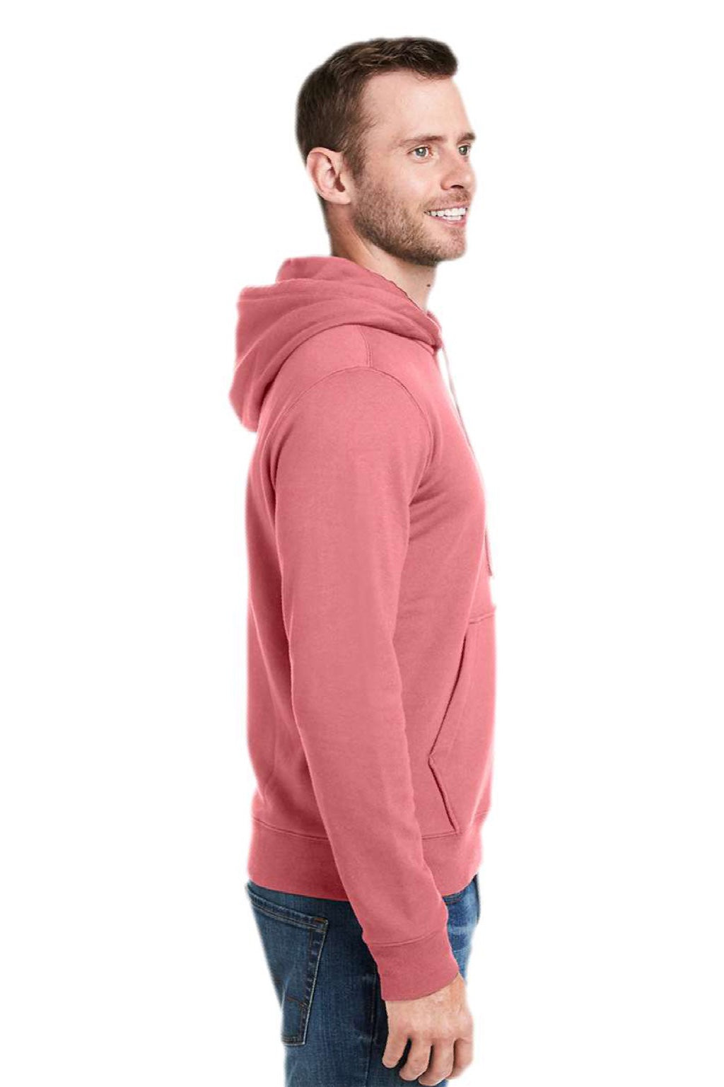 Vineyard Vines K002710 Mens Hooded Sweatshirt Hoodie w/ Pouch Pocket Jetty Red Model Side